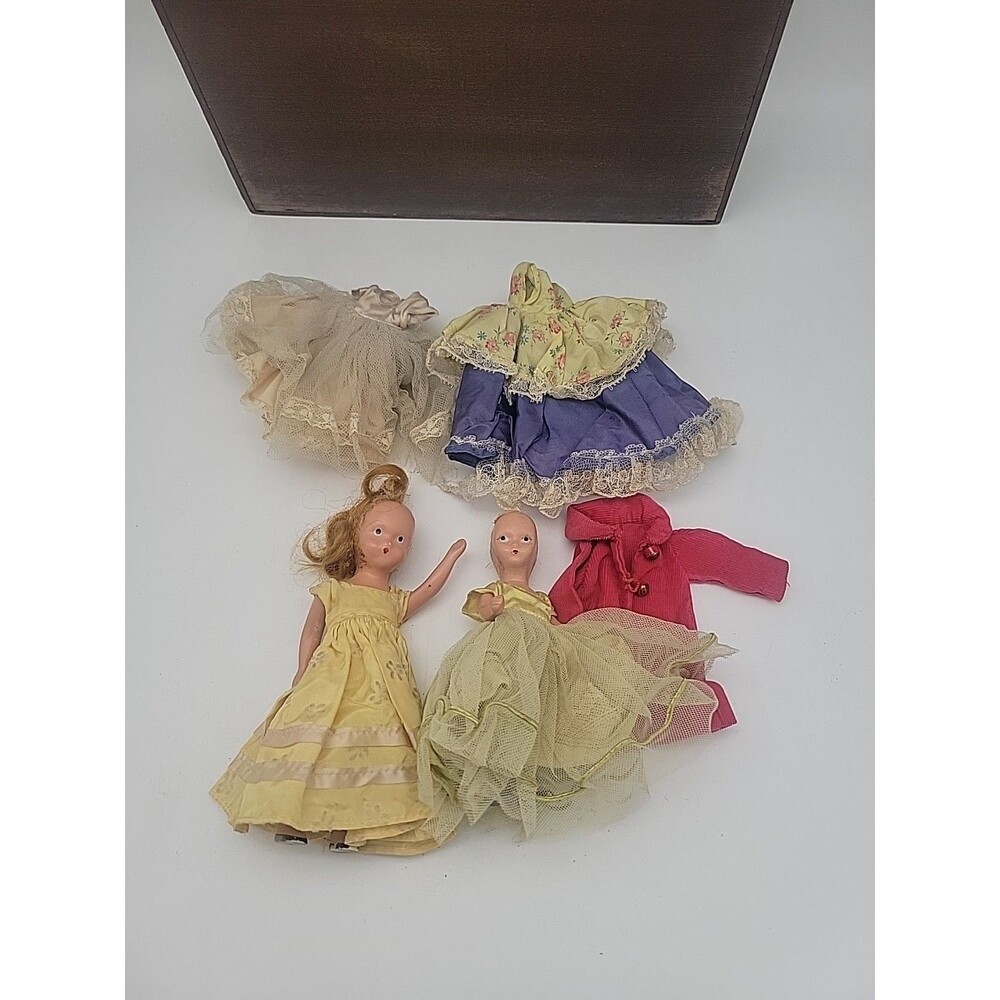 READ Vtg Storybook Dolls Clothes Lot USA Nancy Dress Jacket
